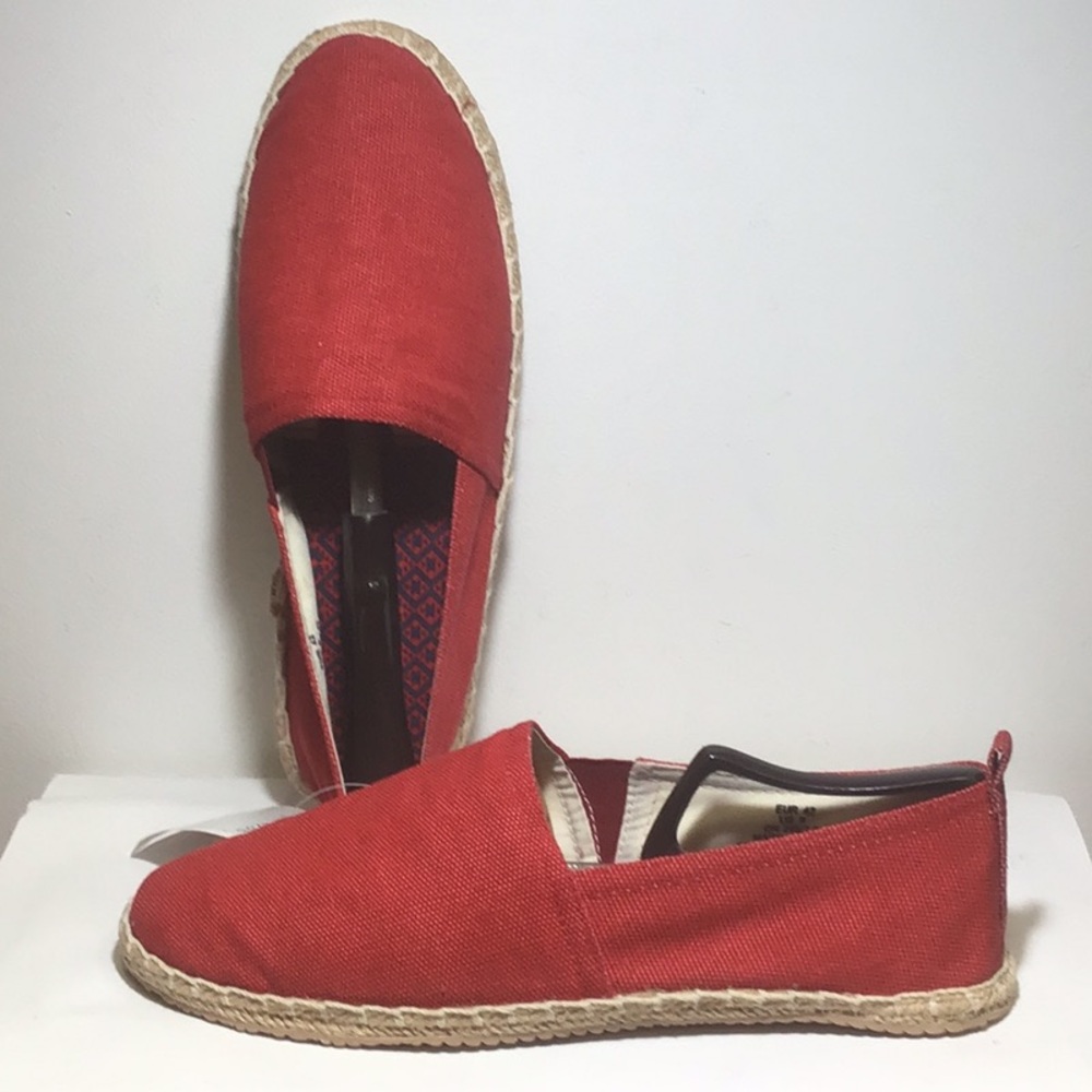 Red Canvas Espadrilles